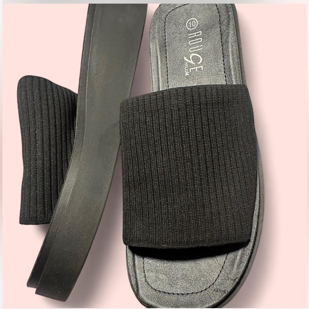 Beautiful chunky platform flip flops